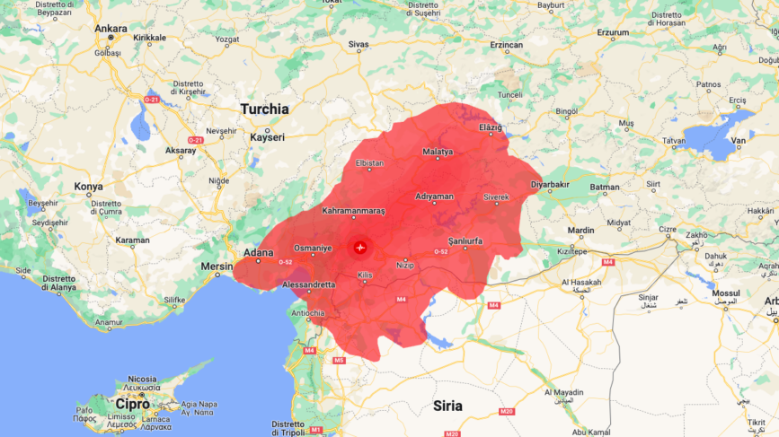 Terremoto Turchia-Siria